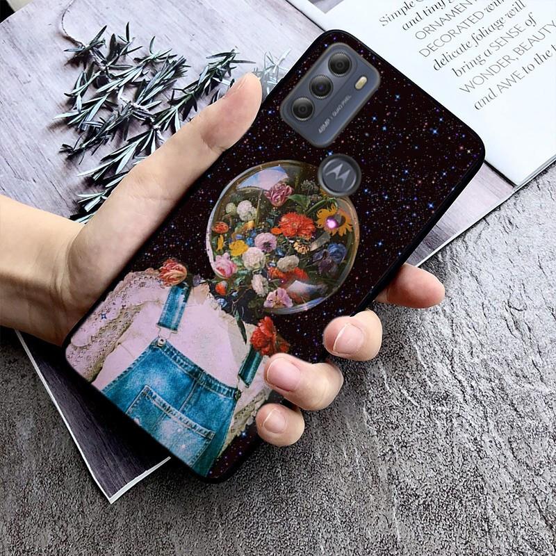 Flower Girl Art Phone Case For Moto G84 G22 G32 G42 G52 G62 G53 G72 G60 G60S G100 G10 G20 G30 G13 G50 G 5G G Pure
