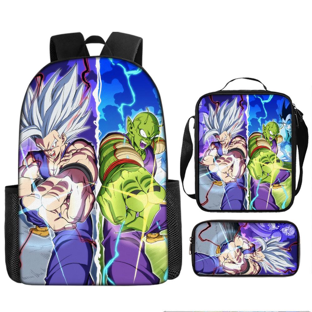 Dragon Ball Student School Bag Cartoon Dragon Ball Super Children'S Backpack, Satchel Pencil Case