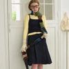 Soft Fabric Knitted Scarf Irregular Tassel Long Scarf Warm Stripe Scarf  Autumn Winter