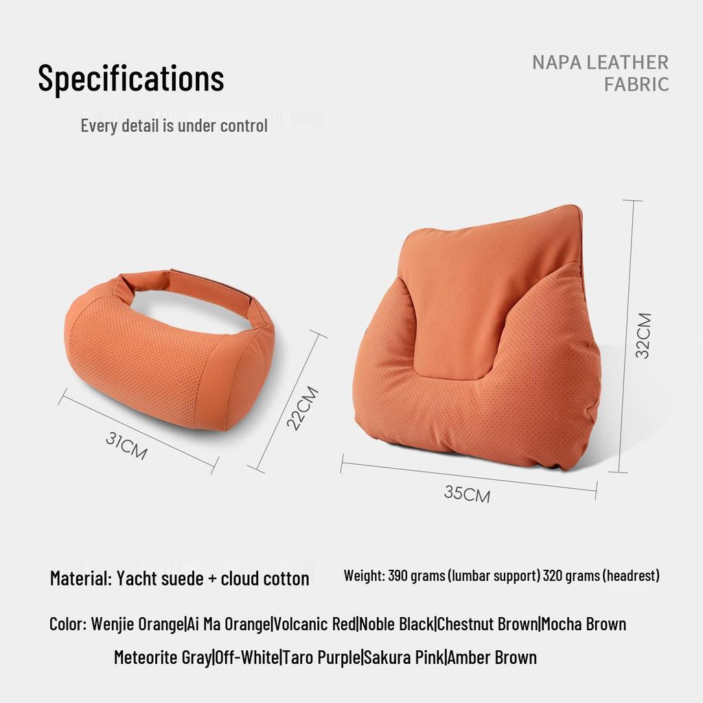 High-Grade Cute Neck Pillow & Lumbar Support for Tesla Seats