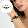 Handcrafted Floral Copper Bangle Comfortable Fit Floral Bracelet Fashion Jewelry For Casual Or Formal Outfits