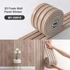1Roll SXP Foam Wall Sticker 3D Wall Panel 11mm Thick Self Adhesive Skirting Board Wainscoting Suitable for All Indoor Spaces