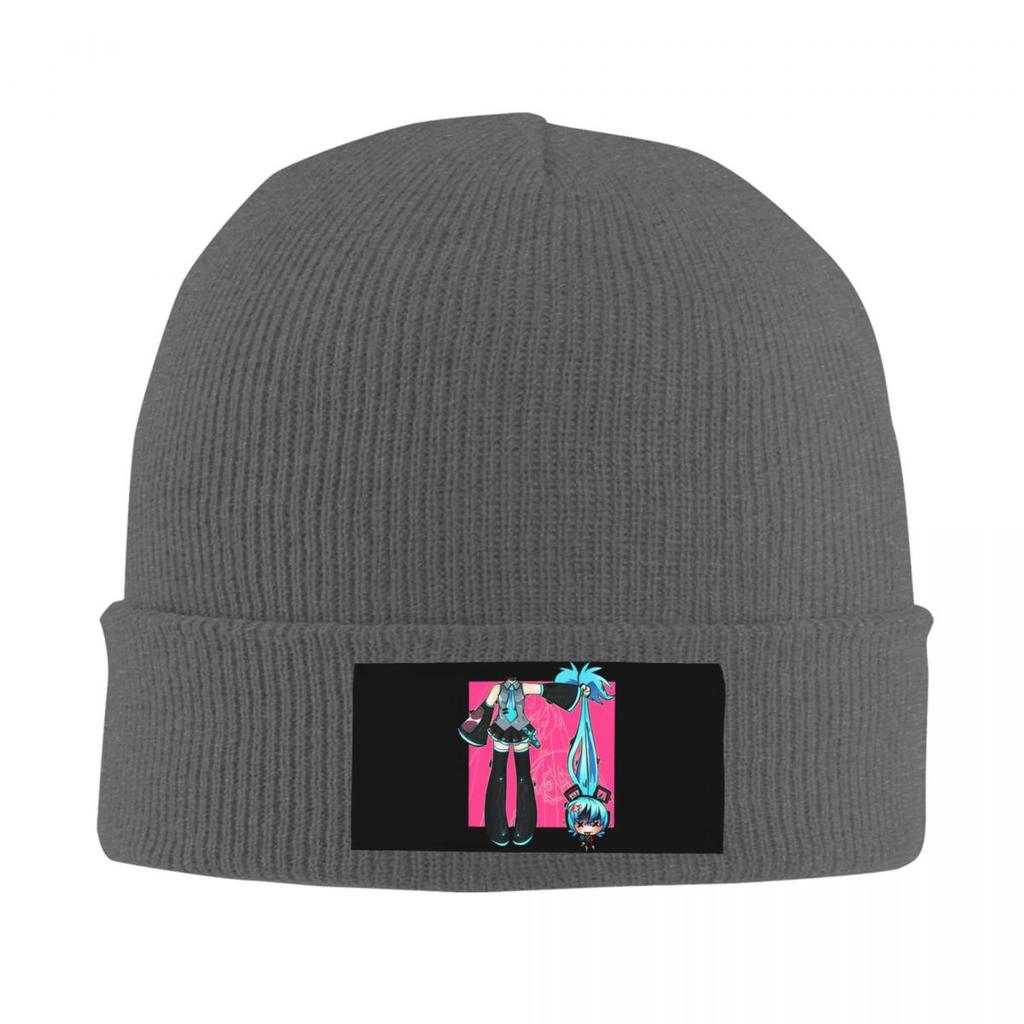 Custom Headless Beanie Cap Unisex Winter Warm Bonnet Femme Knitted Hats Cool Outdoor Ski Hatsune Miku Skullies Beanies Hats