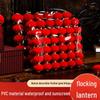 Small Red Wedding Lanterns: Flocked Round Lanterns for New Year, Hanging Ornaments, Bonsai & Balcony Decor Strings