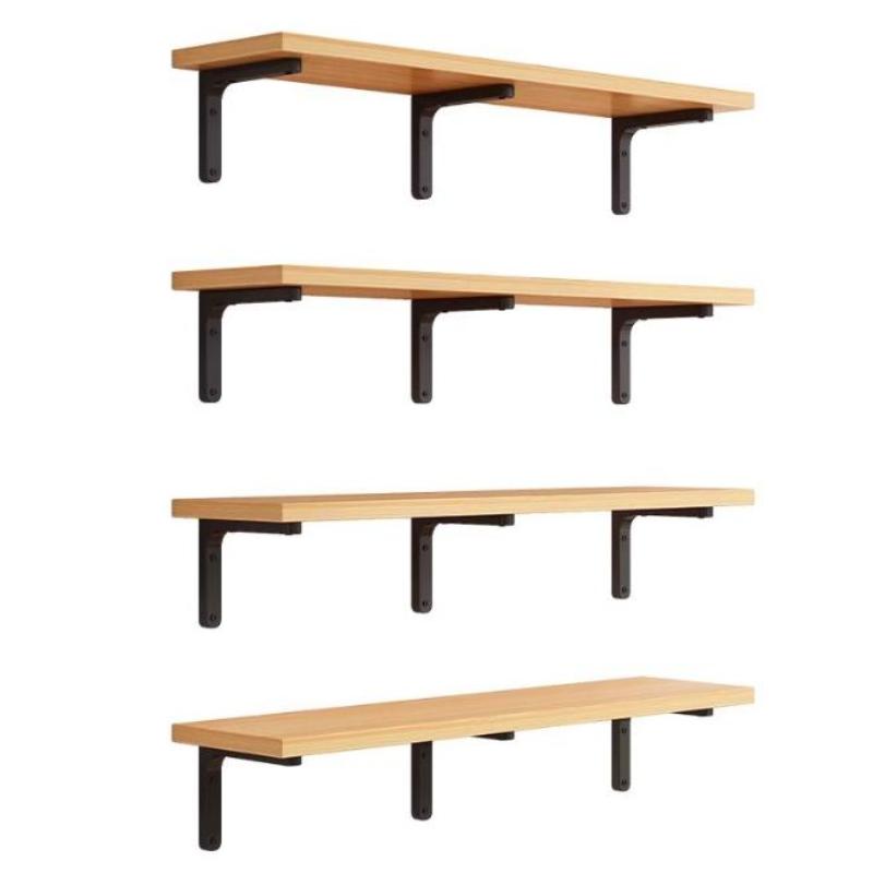 Wall Shelves Floating Wood Water Resistant-Space Saving Storage Display Rack Kitchen Bathroom