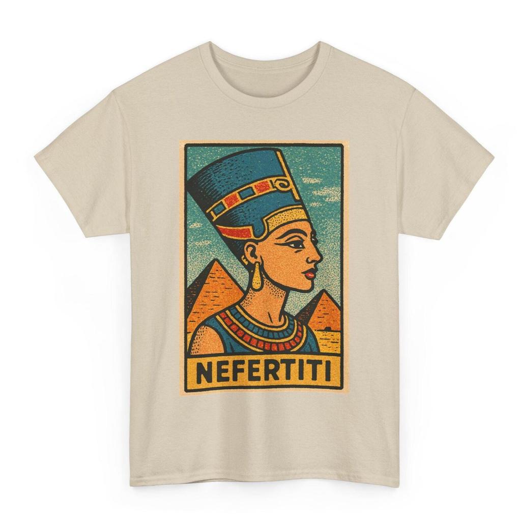 Nefertiti T-Shirt: Retro Comic Ägyptische Königin Grafik T-Shirt