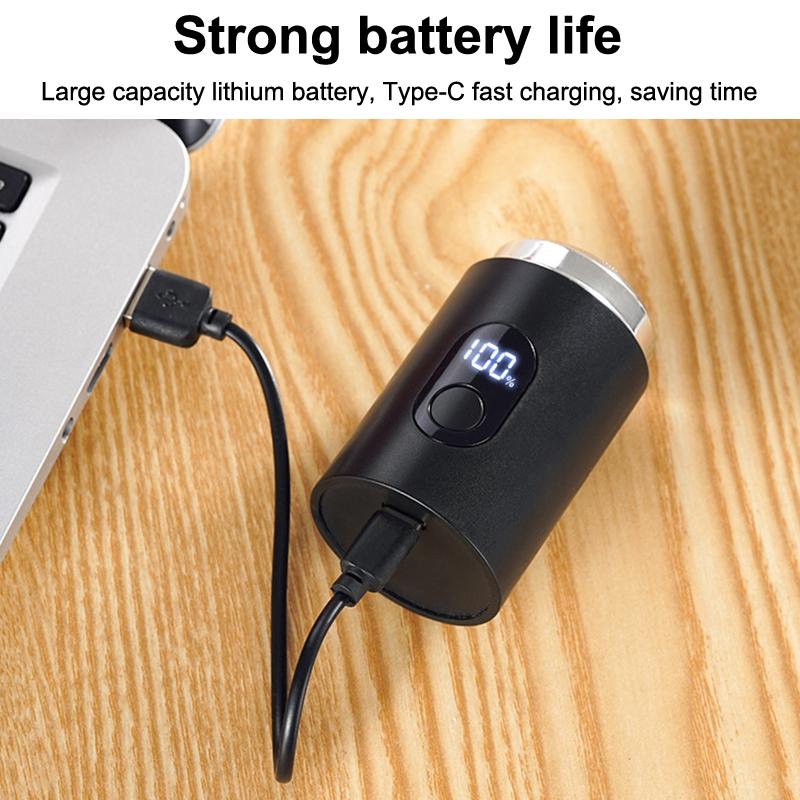 Pánský elektrický mini holicí strojek Dobíjecí Typ-C Nabíjení Do auta Přenosný LED digitální displej Holicí strojek pro mokré a suché holení Muži Ženy Domácí holicí strojek