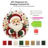 DIY Christmas Pearl Diamond Painting Pendant Acrylic Circular Board 2D Flat Pearl Bead Crafts Holiday Window and Wall Decorat