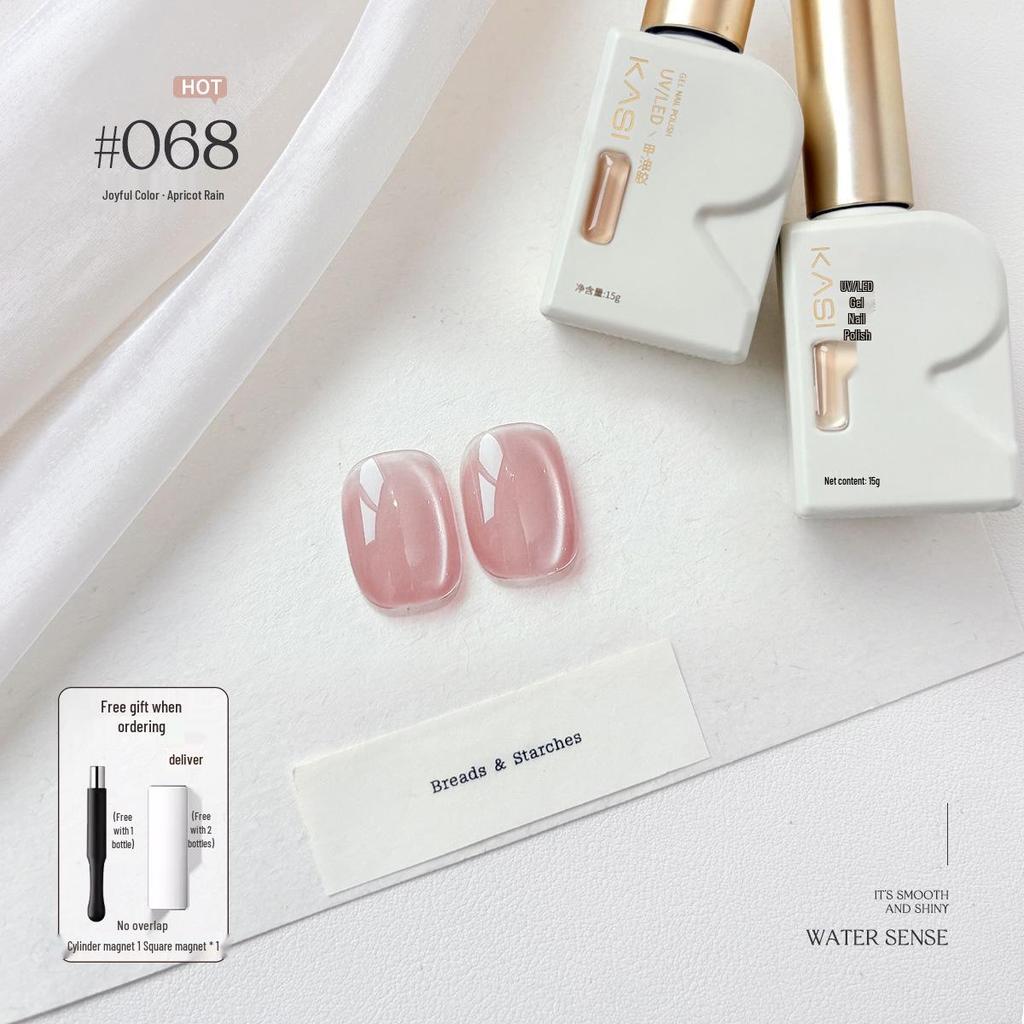 KaSi UV Gel Nail Polish - Autumn/Winter Pure Translucent Nude, Large Capacity, One Bottle One Color.