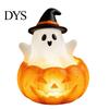 Small Ghost Nightlight for Nursery Halloween Cute Light Up Decoration, Statue Night Light, Lighted Figurine Home Resin Table Decoration Indoor,