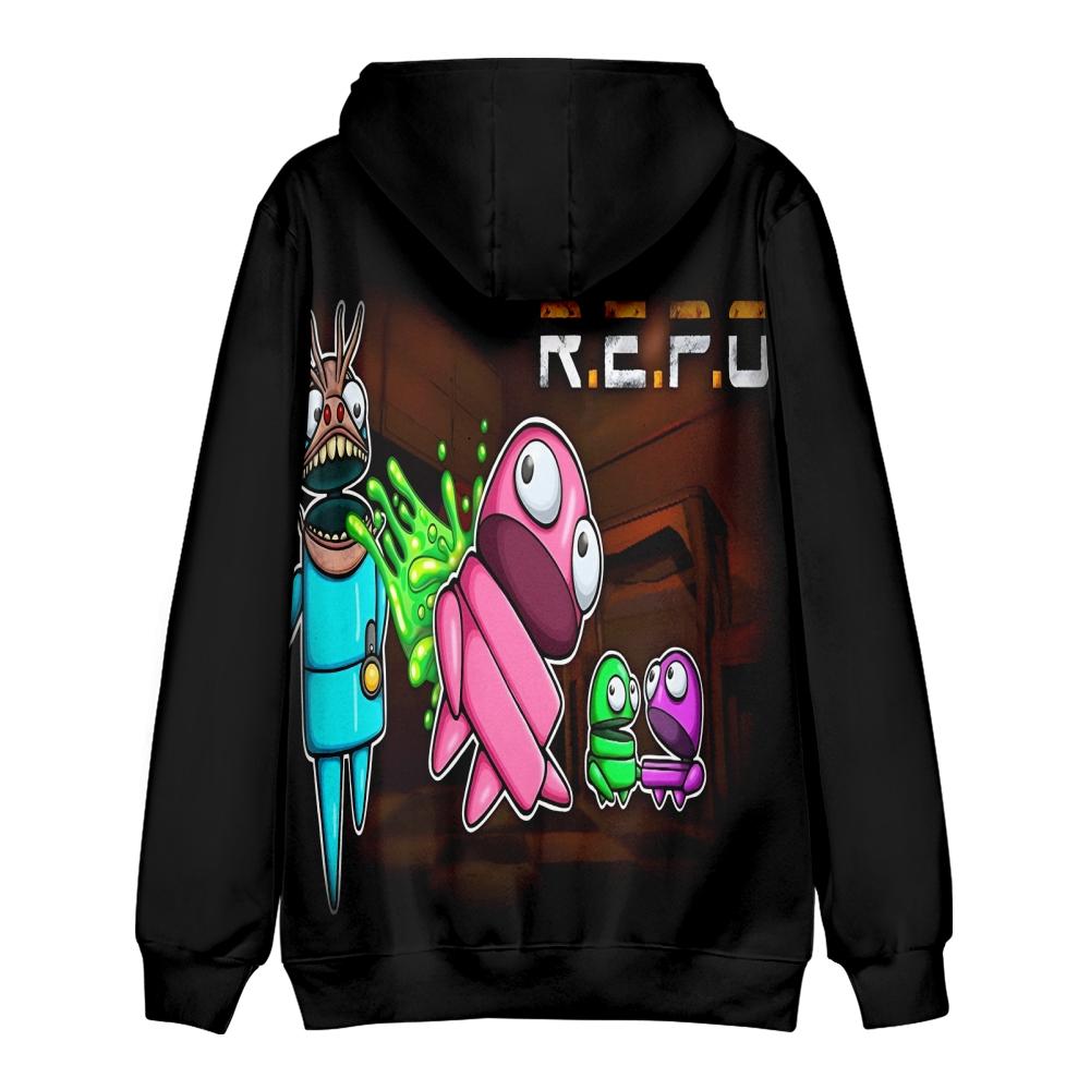 Men Women REPO Hoodies Streetwear Casual Graphic Printed Hooded Pullover Sweatshirts