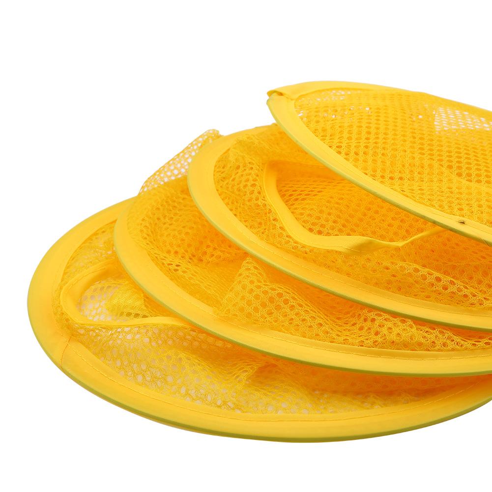 Multilayer Dry Rack Foldable Hanging Mesh Toy Storage Basket Underwear Organiser Cage Yellow