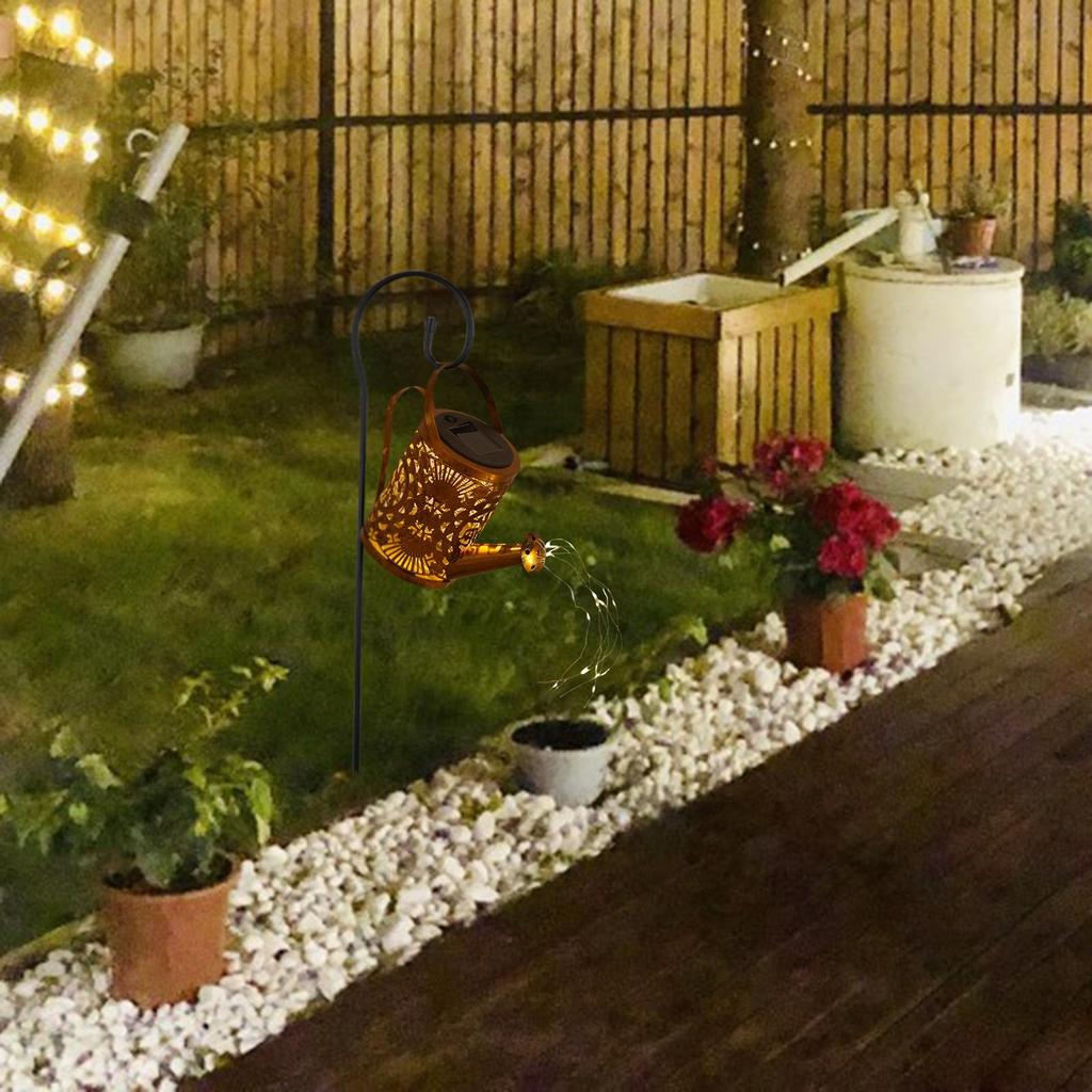 Watering Can ,Kettle Lamps, Art Hanging s Waterfall Lamp for Outdoor Lighting Yard ,Garden ,Tree