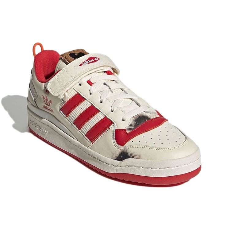 Home Alone X Adidas Forum Low Unisex Sneakers Red Cream-White Collegiate-Red GZ4378