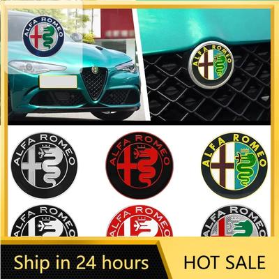 Adesivo per Auto Per Alfa Romeo 159 147 74MM Emblema Anteriore Posteriore per Auto Adesivo Stemmino Baule Sostituzione Accessori Per Logo Alfa Romeo Giulia RY7
