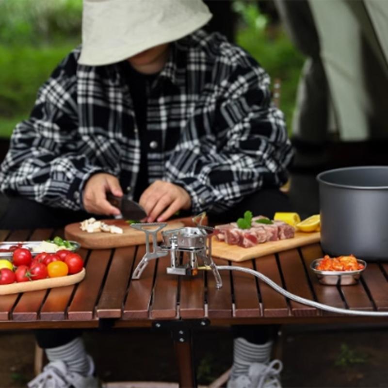 Outdoor Kochen Rucksackkocher Leichter Kocher Bergsteigen Gaskocher für Wandern und Picknicks