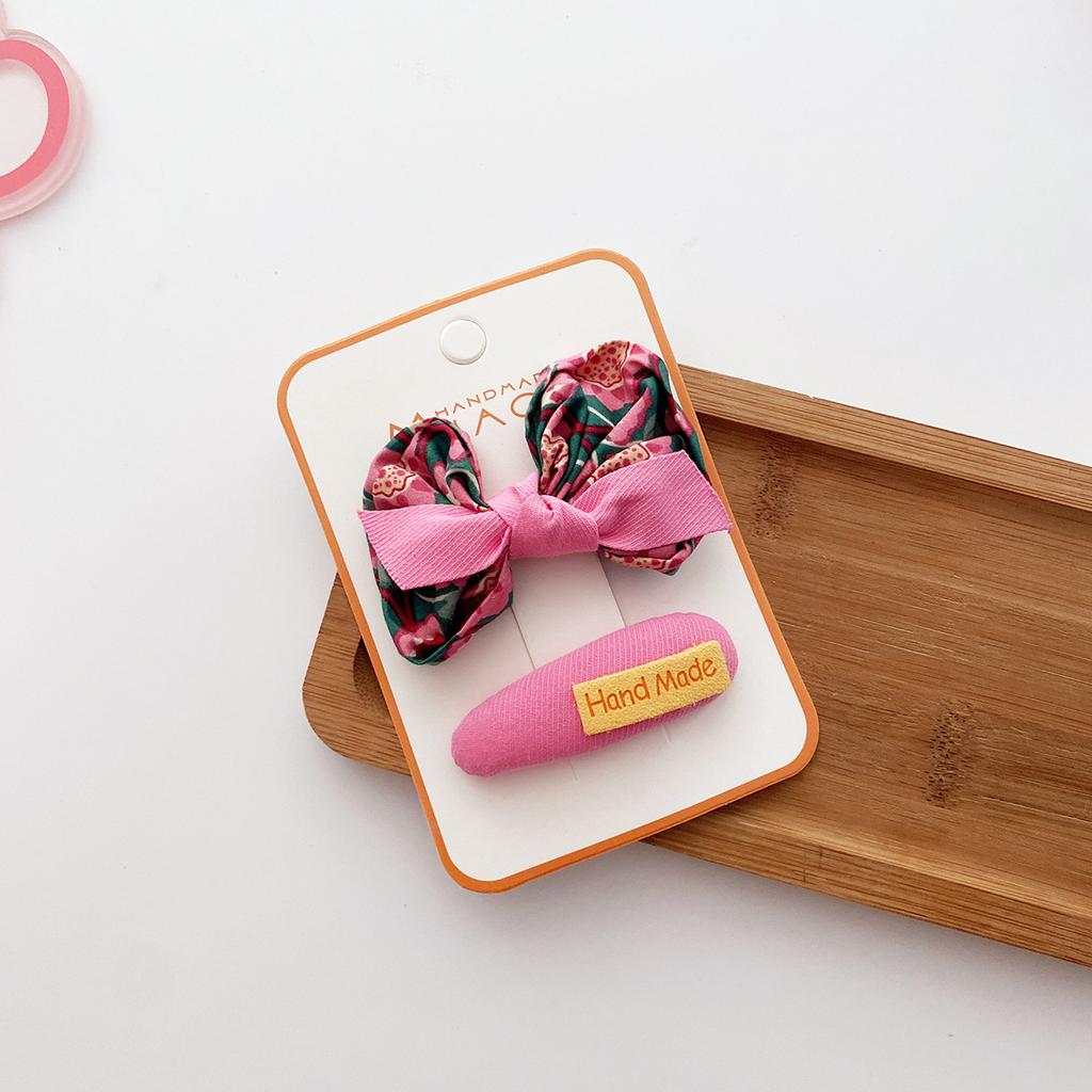 Rose Red Kawaii Bowknot Hairpins Children Baby Girls Kids Hair Clips Bow Pin Barrettes Accessories Hairgrips Headdress Headwear