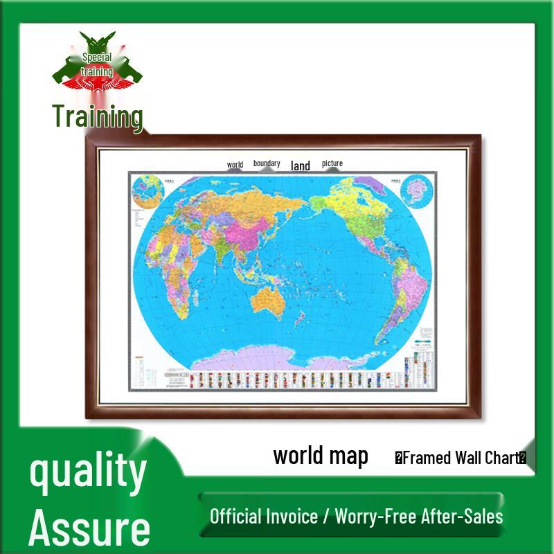 Framed Office Wall Maps