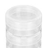 5pcs 5 Layer Design Watch Parts Storage Box Transparent Material Round Shape Watch Movement Parts Box Clear Plastic