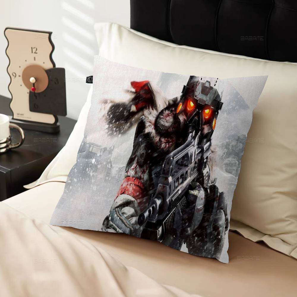 Killzone Helghast Logo Cushion Cover Pillow Cover Decor Pillowcase Printed Cushion Case For Couch