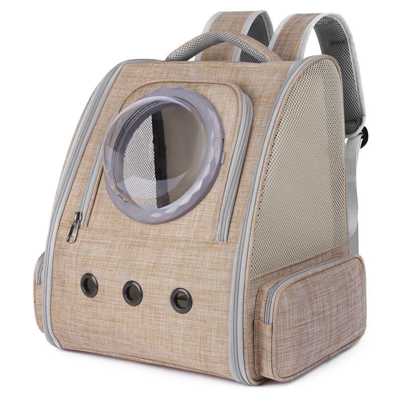 

Cat Bag Going Out Portable Space Capsule Pet Bag Cat Backpack Light and Foldable Dog Backpack Cat Carrier 33x29x42CM серый