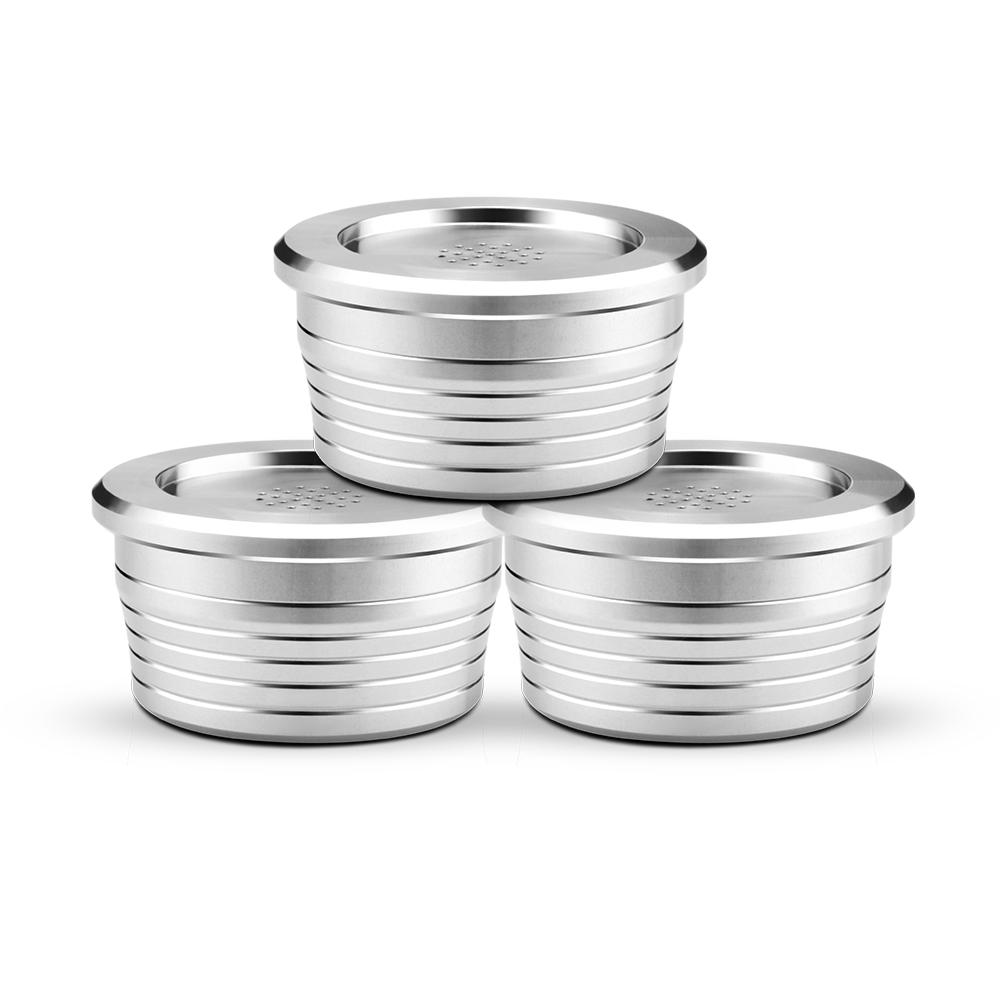 Para Máquina de Café Delta Q NDIQ7323 Cápsula Reutilizável Aço Inoxidável Filtros de Café Recarregáveis Copo Acessórios de Café