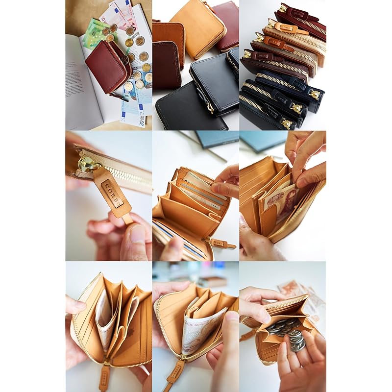 [Corbo] wallet L-shaped zipper genuine leather men's brown CO-8LC-0415-91