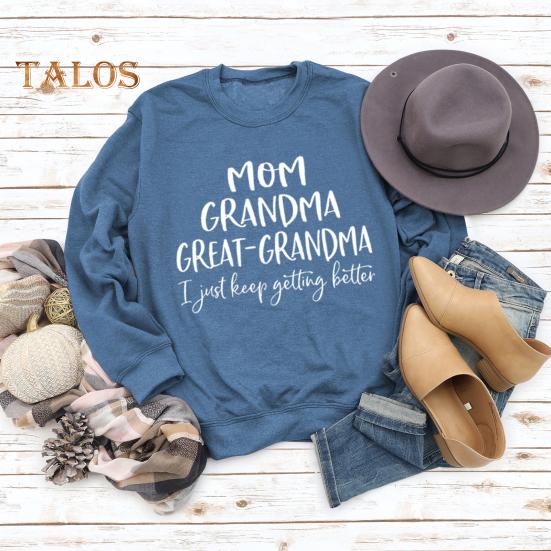 Toamnă Iarnă Hanorac pentru femei Imprimare cu litere Gât rotund Mâneci lungi Pulover liber Manșetă elastică Purtare zilnică Top casual