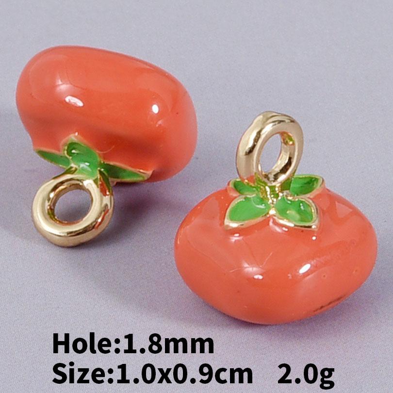 5/24pcs Cake Coffee Food Pendant Enamel Chilli/Strawberry/Cherry Charms For Jewelry Making Bulk DIY Bracelets Necklace Pendants