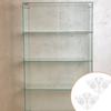 10 Pcs Acrylic Fixed Buckle Box Shelf Bracket Jewelry Case Corner Brace Display Stand Decorative Shelf Braces Fastener Hardware