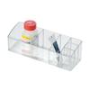 Medicine Cabinet Organizer with 6 Compartments Clear Storage Makeup Essentials Bathroom Vanity Countertop Durable Plastic