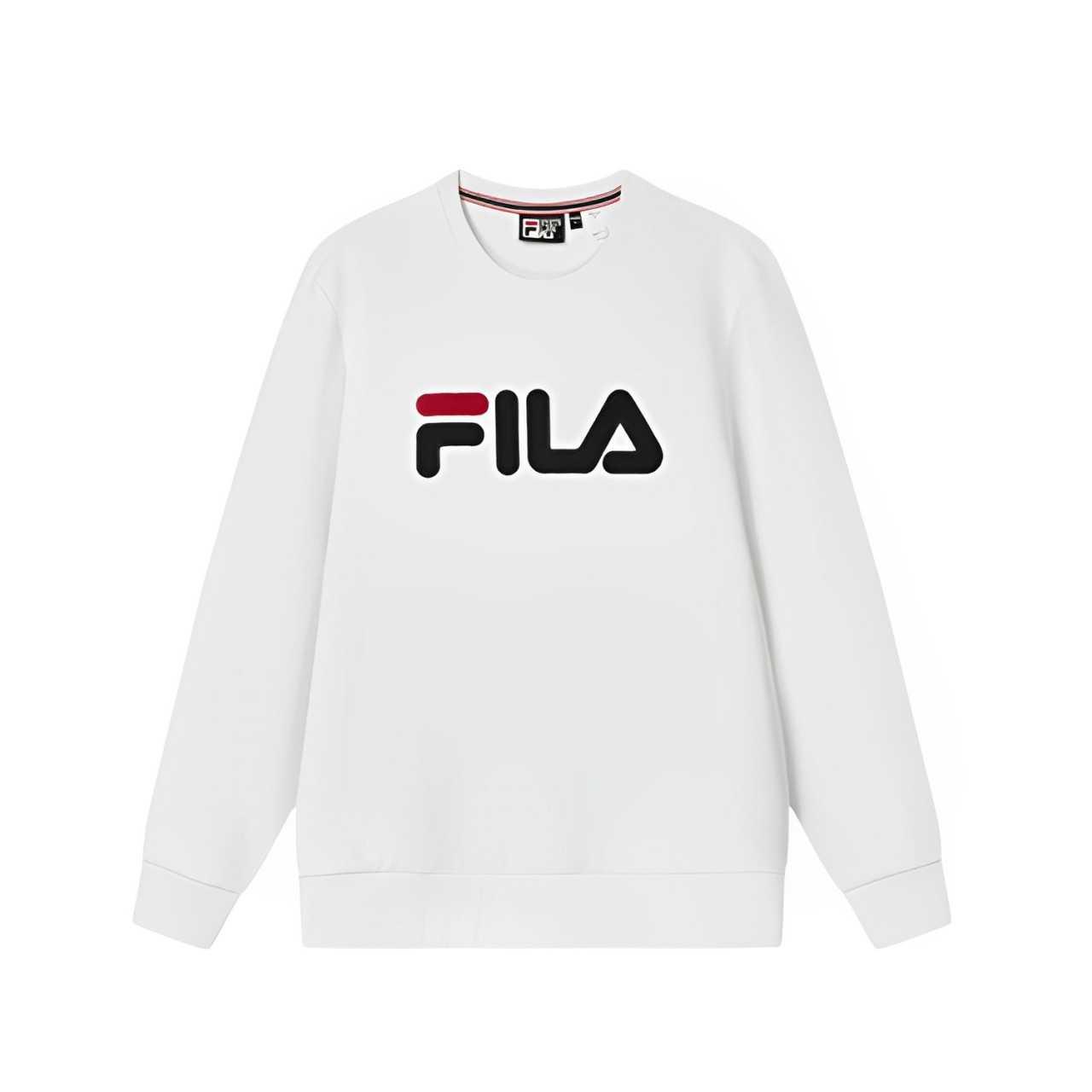 

New FILA Sweatshirt Men s Standard White F51M418298A-WT 165/88A/S