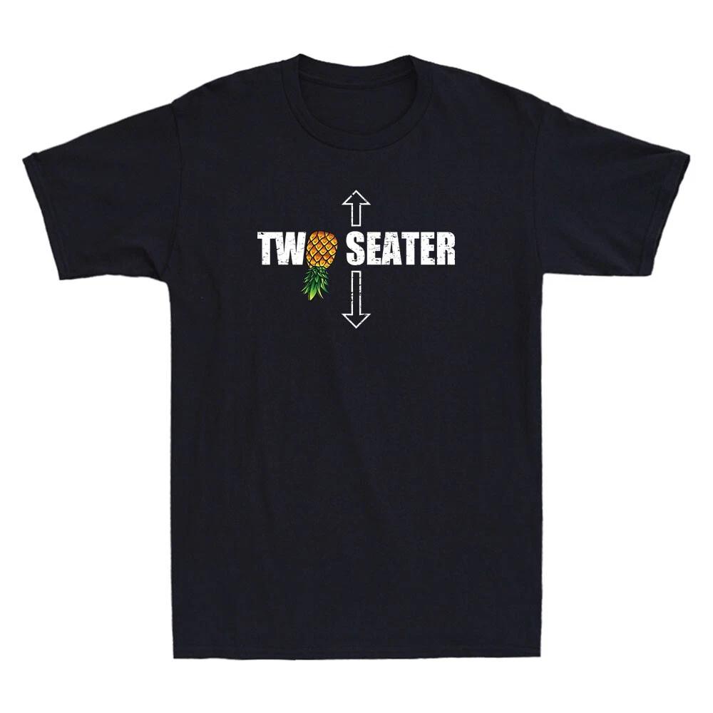Two Seater Swinger Novelty Upside Down Pineapple Swinger Vintage Men s T-Shirt XXXXL