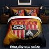 Stoke City Football Design Bed Bedding Set 1 Duvet Cover + 2 Pillowcases Soft Breathable Household Bed Linens