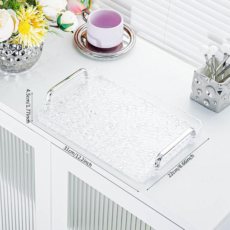 Rectangular Tea and Dessert Tray Set for Living Room or Salon