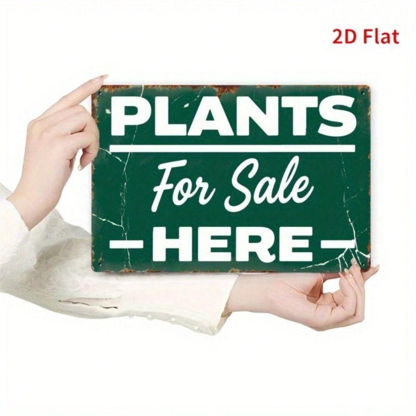 

Metal Wall Art Poster, Vintage Plant Decor for Home Office