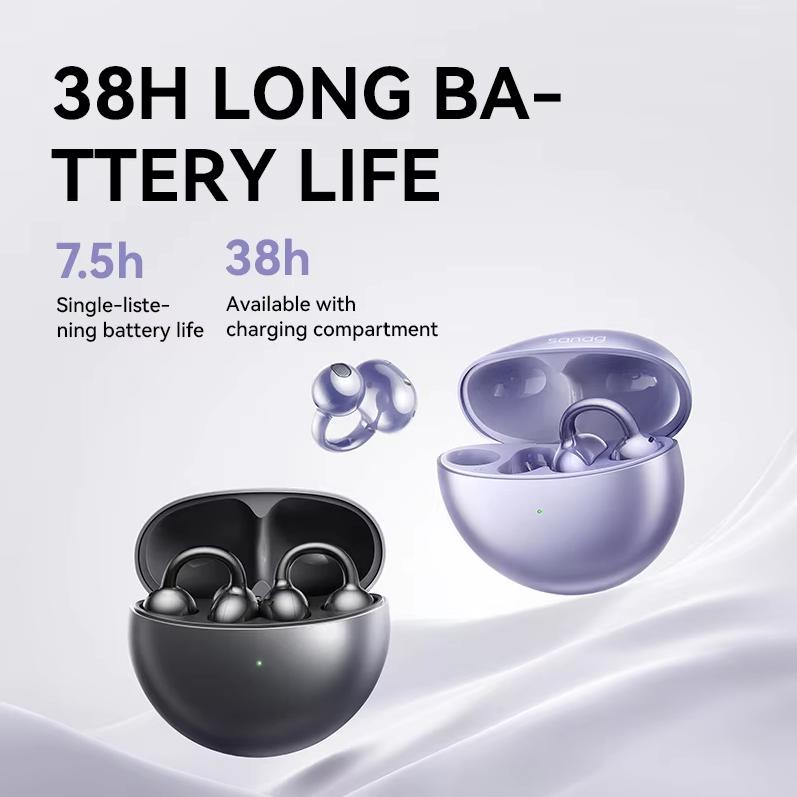 SANAG Sena S6 Ultra Bluetooth sluchátka s klipem na ucho Koncept kostního vedení In-Ear Kompatibilní se sportem s Apple a Xiaomi
