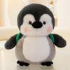 25cm Standing Cartoon School Penguin Doll Plush Toy Soft Stuffed Cartoon Animal Blue Black Pink Kawaii Pillow Birthday Gift