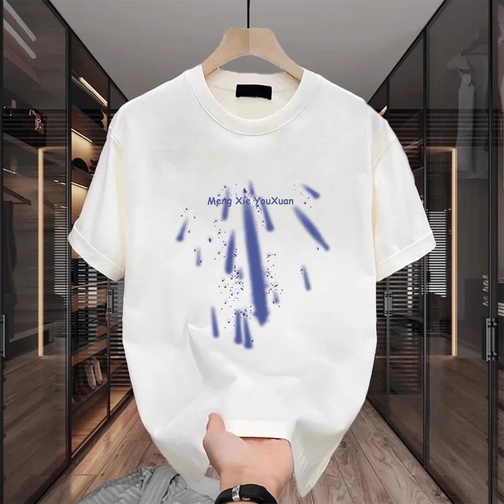 

Women s Simple and Fashionable Pure Cotton Casual and Comfortable Round Neck Short Sleeved T-shirt S белый