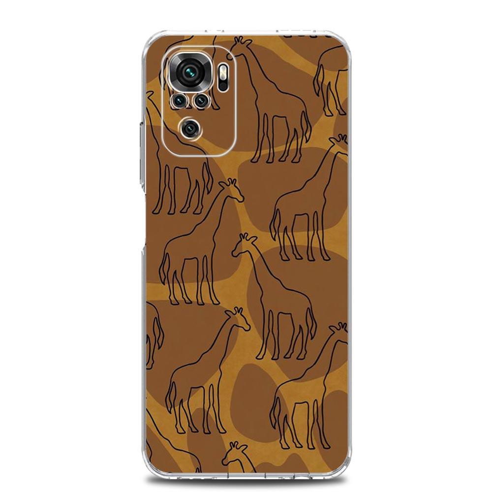 giraffe Phone Case For Xiaomi Redmi Note 13 12 5G 9S 9 8 10 11 Pro Plus 4G 9T 13C 12C10C 9C 9A 7 Pro Clear Cover