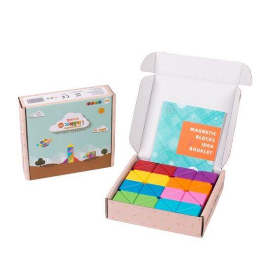 

Bellbaby Magic Cube Magnetic Blocks - 32pcs Triangle Rainbow Set