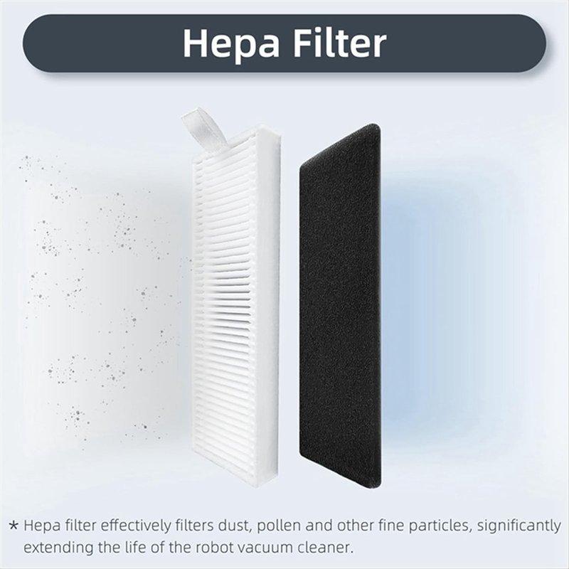 ABRG 10PCS Hepa Filter for Tikom G8000 /G8000 Pro for Honiture G20 for Laresar Evol 3 Robot Vacuum Replacement Parts Filters