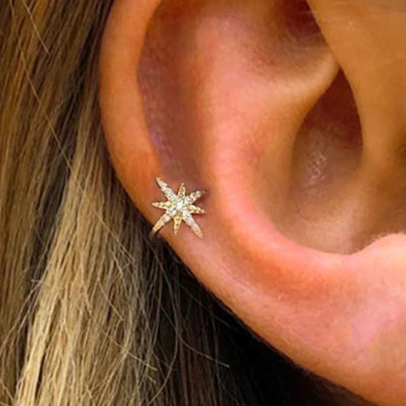 Nouvelles Boucles d'Oreilles Clip Tendance Forme Renard Pour Femmes Couleur Antique Manchette d'Oreille Bijoux Statement Fille Livraison Directe brown