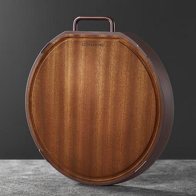 Chu Da Huang Ya Chu Large Round Ebony Wood Cutting Board