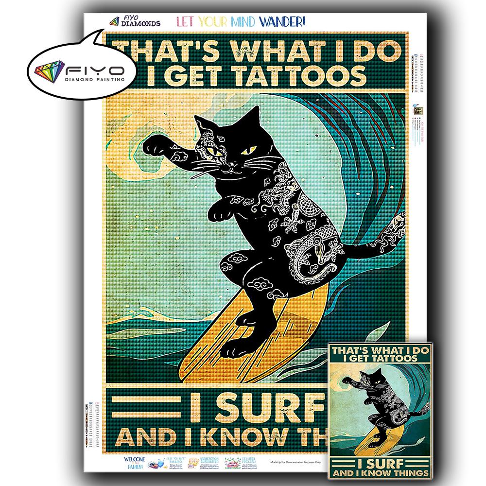 5D DIY Diamond Painting Black Cat Diamond Embroidery Vintage Cartoon Cross Stitch Picture Of Rhinestones Home Decor