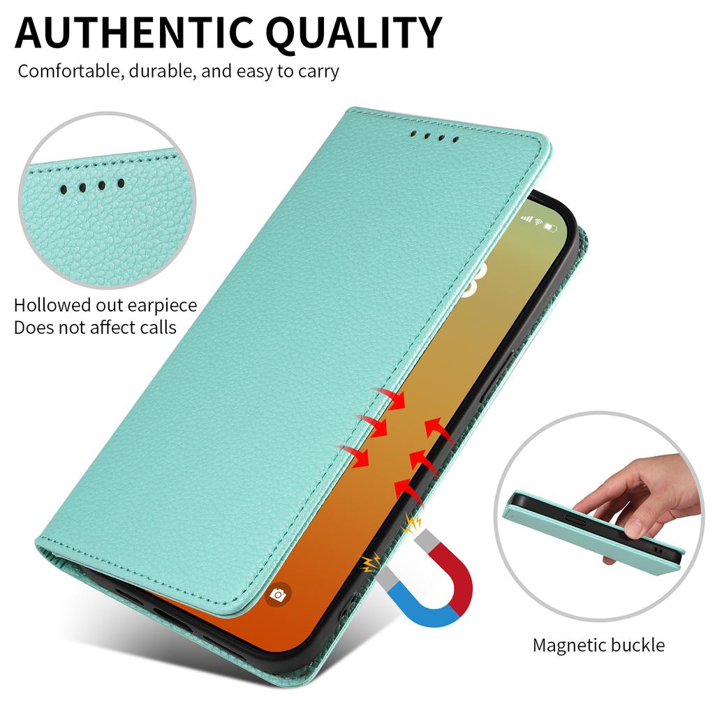 For iPhone 16 Pro Max Case RFID Blocking Strong Magnetic Leather Wallet Phone Cover