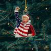 2024 Acrylic US State Memor Ornament Trump America Presidential Election Decor Christmas Gifts for Friends