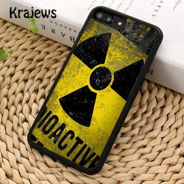 Radioactive warning sign Phone Case Cover For iPhone 16 15 14 plus XS XR 11 12 mini 13 pro max coque Shell Fundas