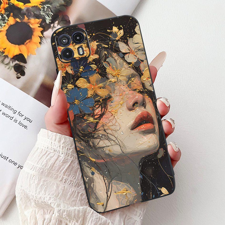 For Motorola Moto G50 Case XT2137-1 XT2137-2 Cover Cute Cat Flower Cartoon TPU Back Shell For Motorola Moto G50 5G XT2149-1 Capa