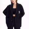MLB FW22 Wool Windproof Suit Unisex suits Black 3AJKB5224-1
